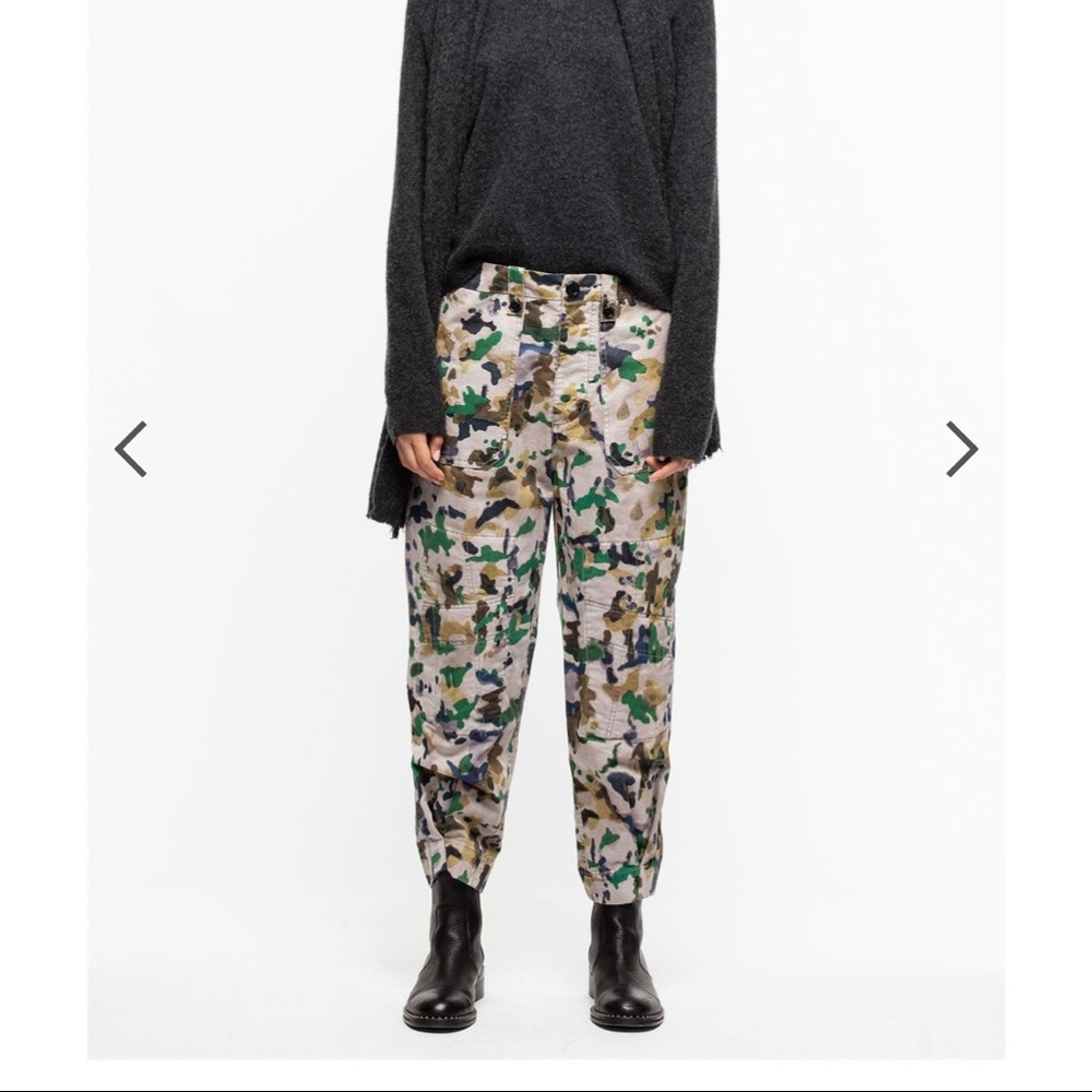 Zadig et Voltaire Pia Camou Pants NWT